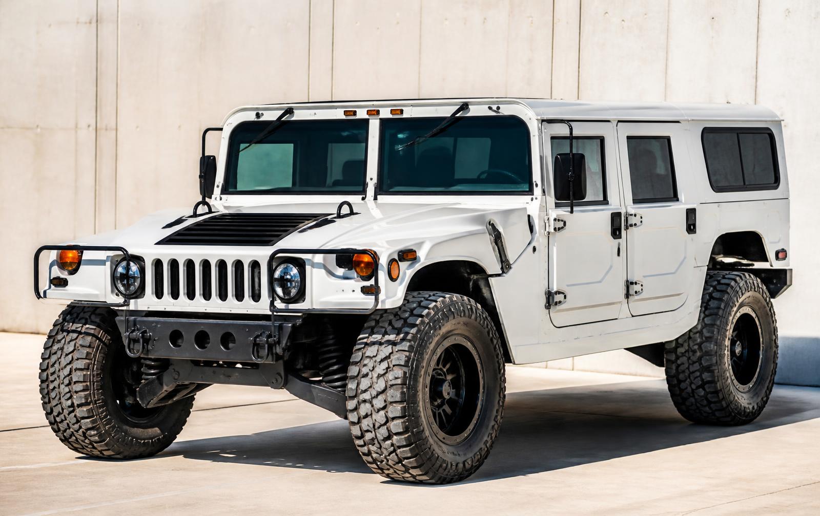 Civilian Hummer H1 photographed in bright daylight